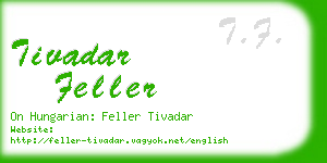 tivadar feller business card